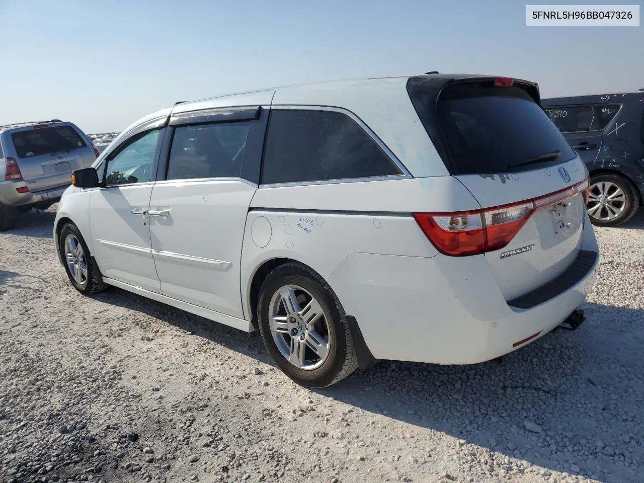 2011 Honda Odyssey Touring VIN: 5FNRL5H96BB047326 Lot: 75042184