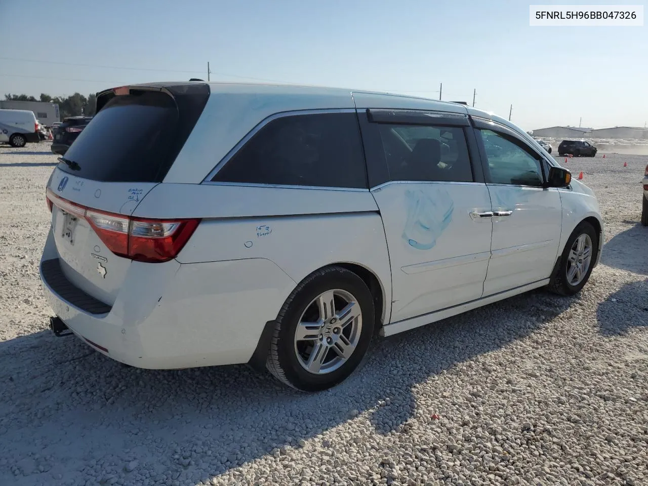 2011 Honda Odyssey Touring VIN: 5FNRL5H96BB047326 Lot: 75042184