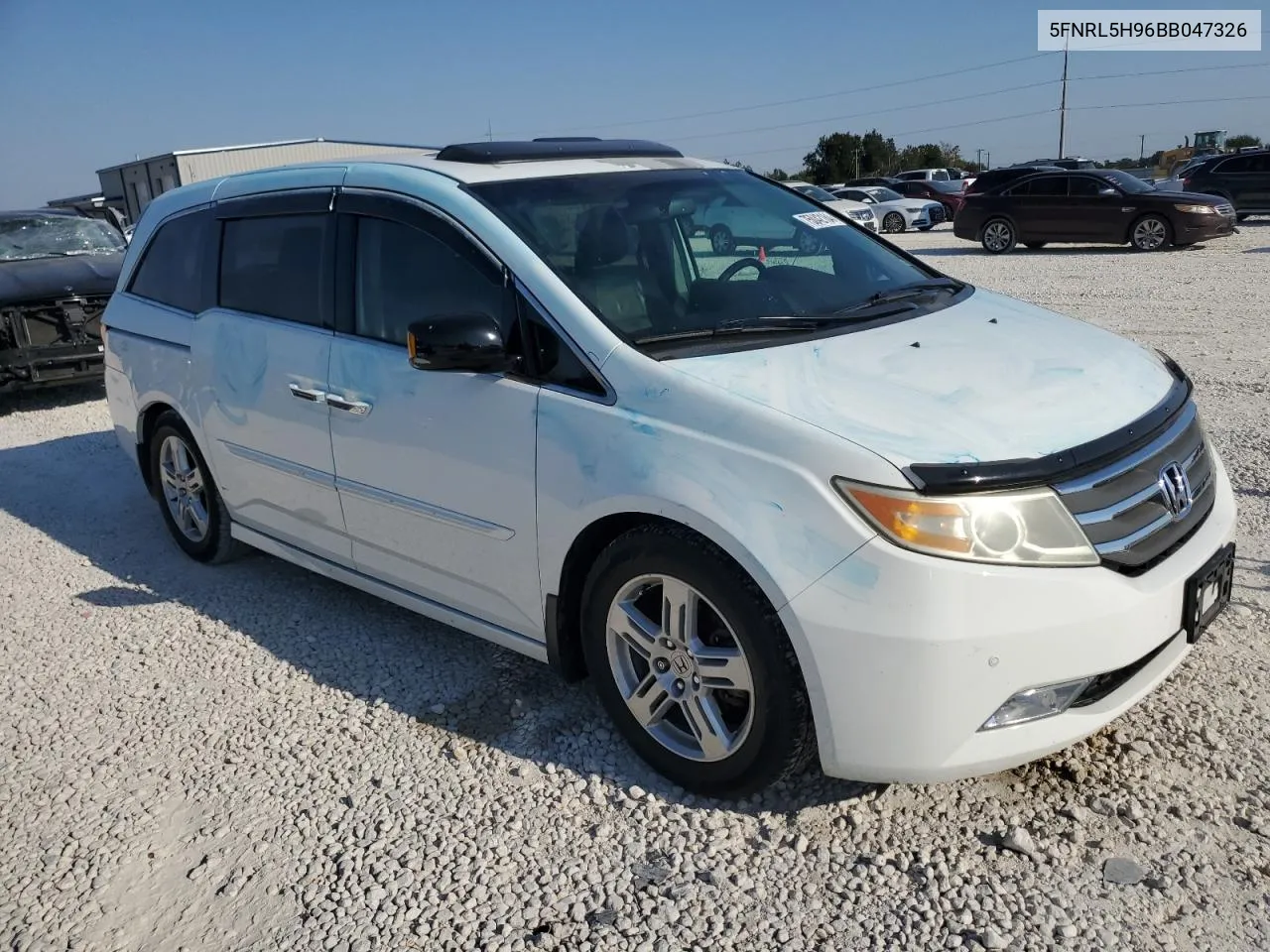 2011 Honda Odyssey Touring VIN: 5FNRL5H96BB047326 Lot: 75042184