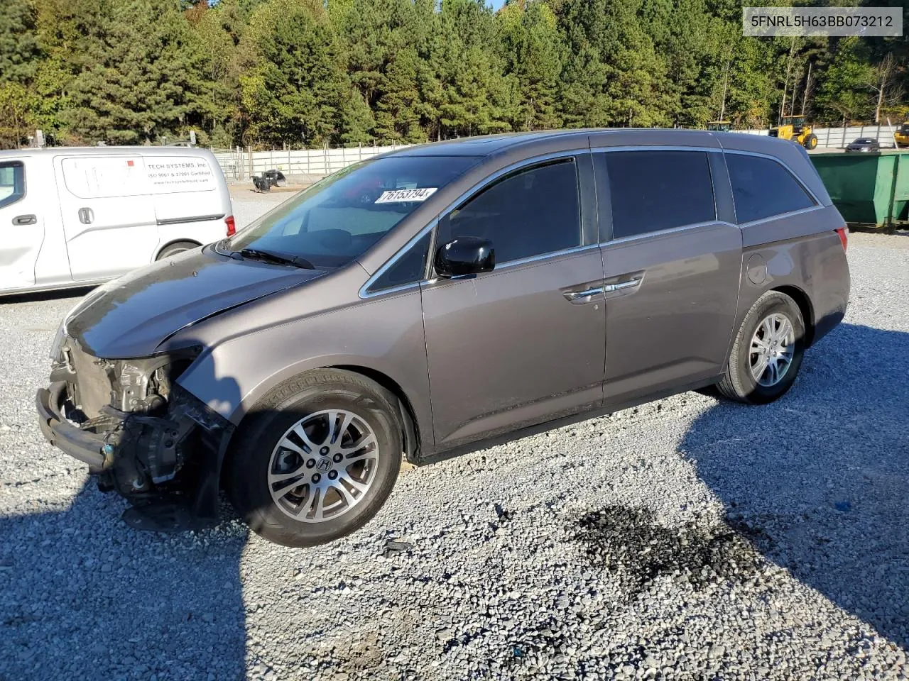 2011 Honda Odyssey Exl VIN: 5FNRL5H63BB073212 Lot: 76153794