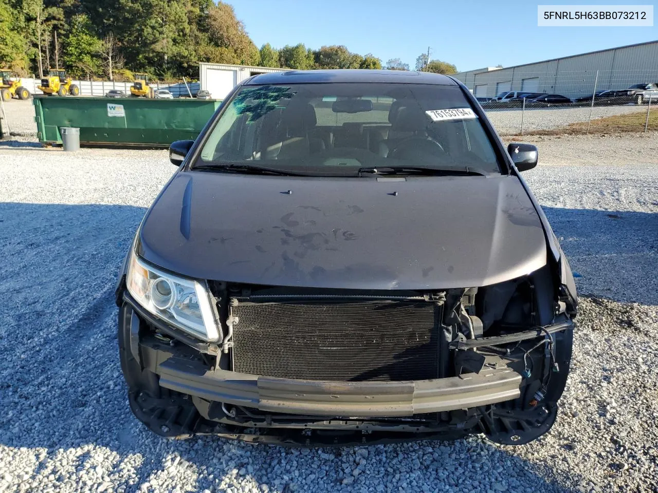 2011 Honda Odyssey Exl VIN: 5FNRL5H63BB073212 Lot: 76153794