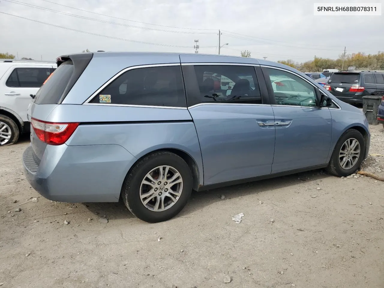 2011 Honda Odyssey Exl VIN: 5FNRL5H68BB078311 Lot: 77088794