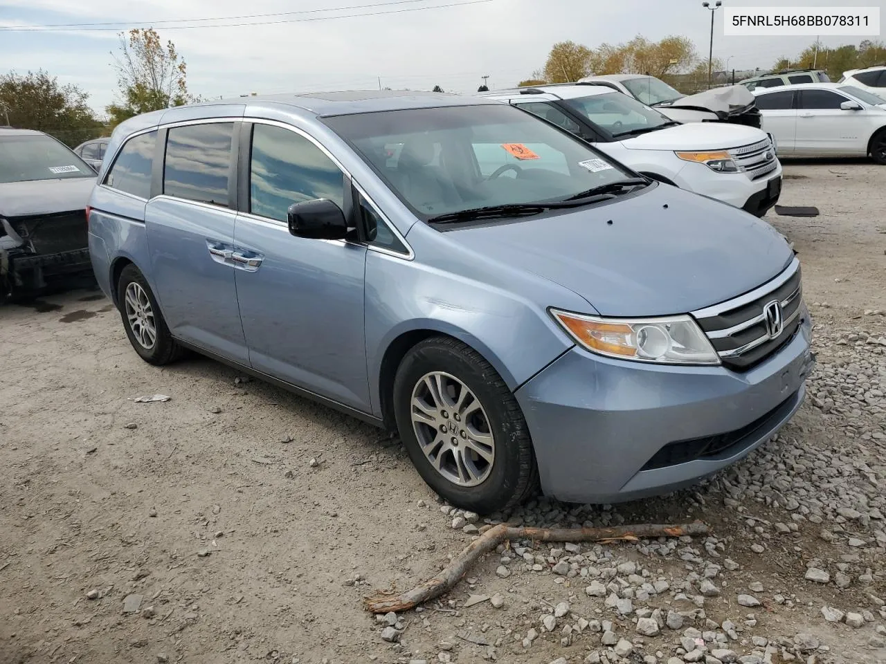 2011 Honda Odyssey Exl VIN: 5FNRL5H68BB078311 Lot: 77088794