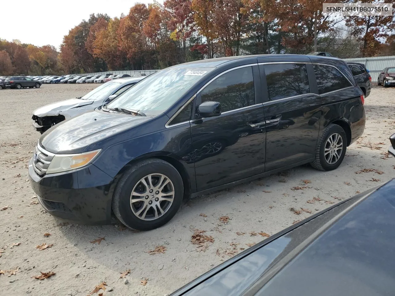 5FNRL5H41BB075510 2011 Honda Odyssey Ex