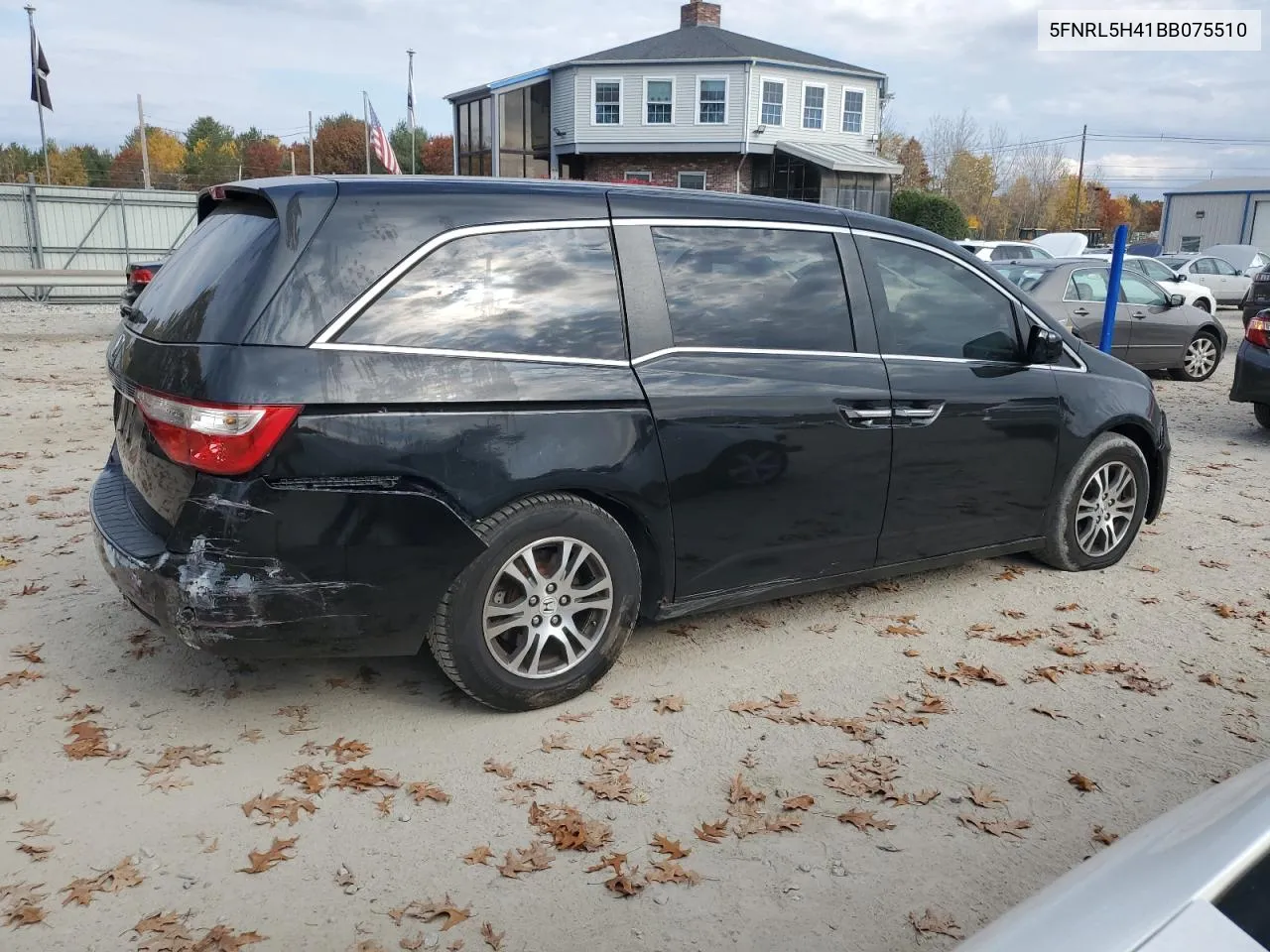 2011 Honda Odyssey Ex VIN: 5FNRL5H41BB075510 Lot: 77348484