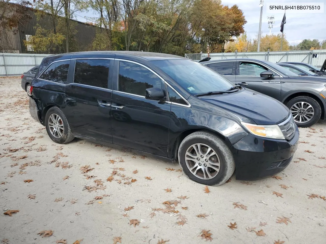 2011 Honda Odyssey Ex VIN: 5FNRL5H41BB075510 Lot: 77348484