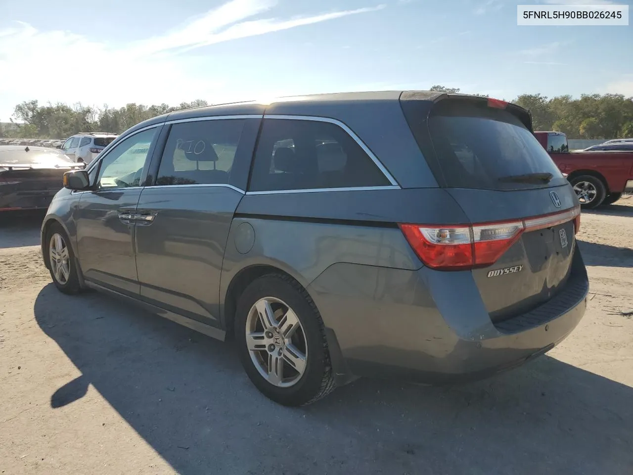 2011 Honda Odyssey Touring VIN: 5FNRL5H90BB026245 Lot: 77554674