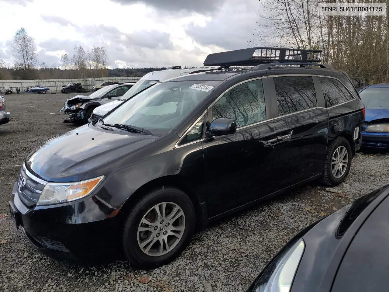 2011 Honda Odyssey Exl VIN: 5FNRL5H61BB084175 Lot: 77887334