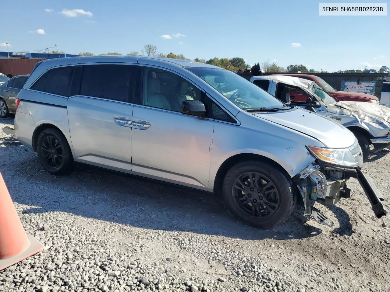 2011 Honda Odyssey Exl VIN: 5FNRL5H65BB028238 Lot: 77968614