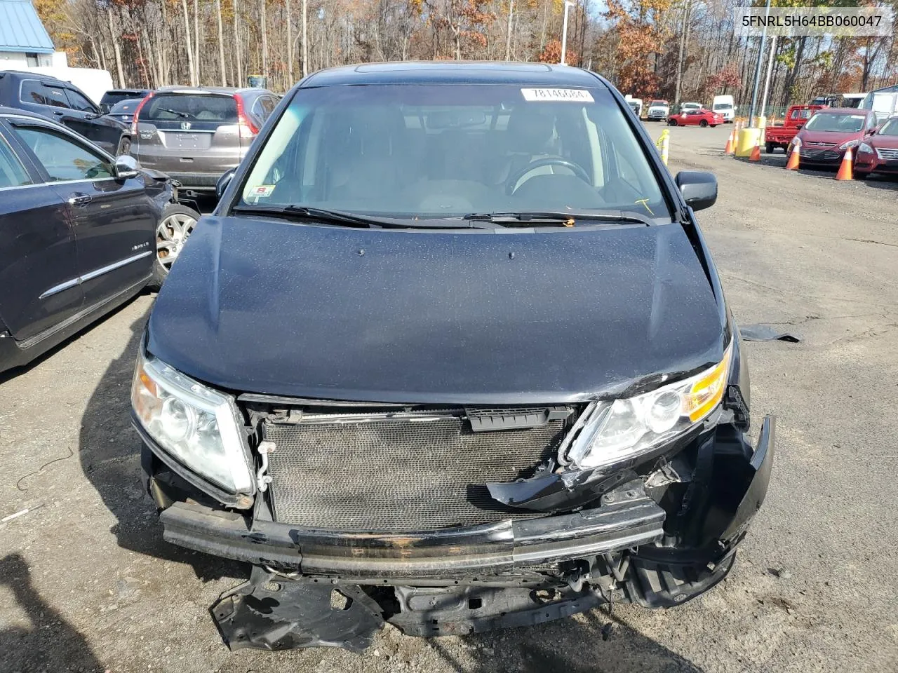 2011 Honda Odyssey Exl VIN: 5FNRL5H64BB060047 Lot: 78146684