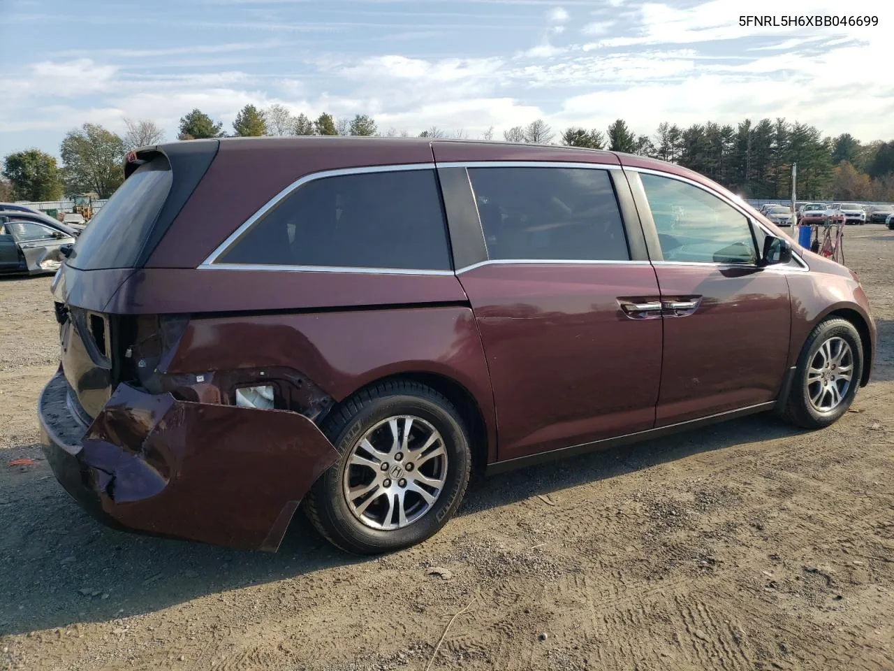 2011 Honda Odyssey Exl VIN: 5FNRL5H6XBB046699 Lot: 78255174