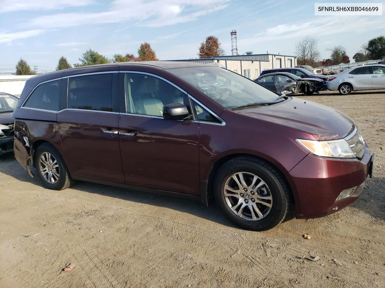 2011 Honda Odyssey Exl VIN: 5FNRL5H6XBB046699 Lot: 78255174