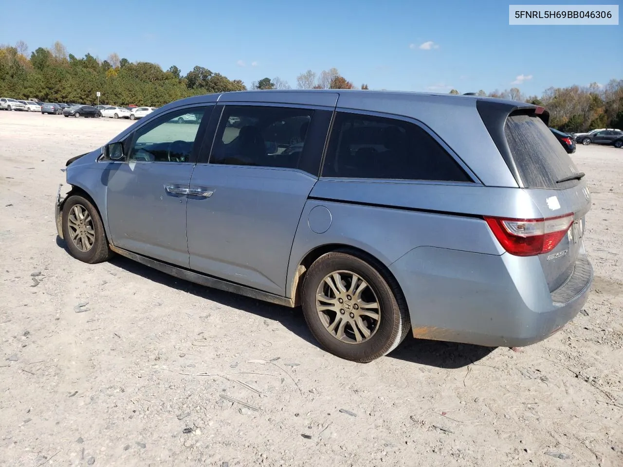 2011 Honda Odyssey Exl VIN: 5FNRL5H69BB046306 Lot: 78387844