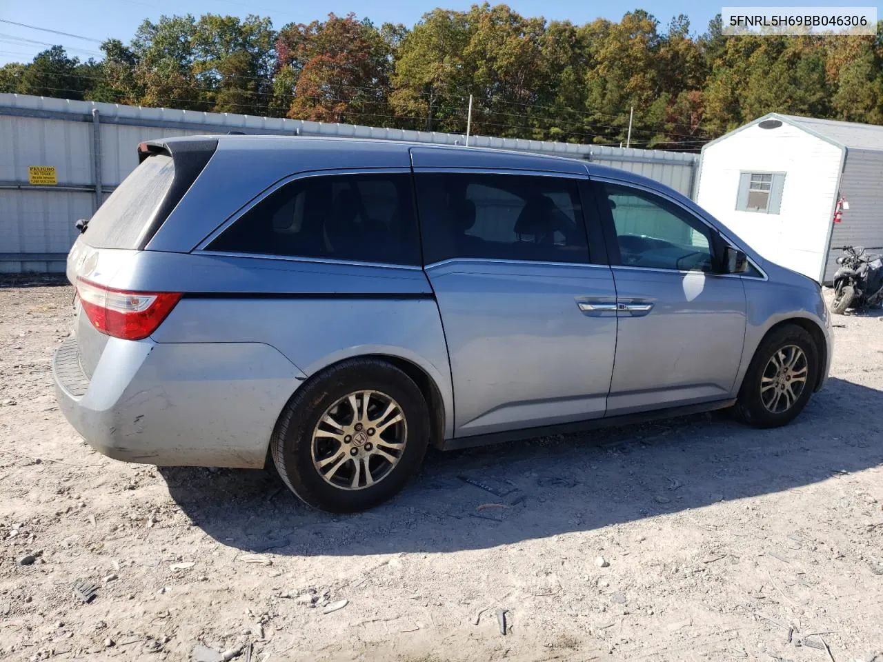 2011 Honda Odyssey Exl VIN: 5FNRL5H69BB046306 Lot: 78387844