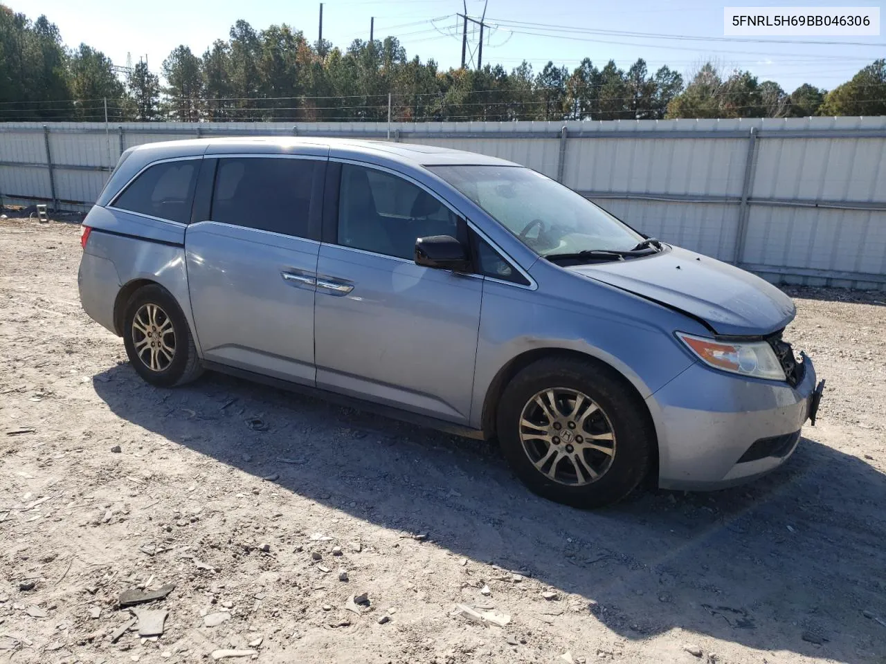 2011 Honda Odyssey Exl VIN: 5FNRL5H69BB046306 Lot: 78387844