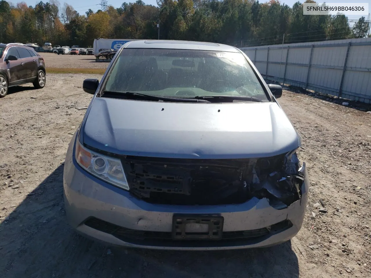 2011 Honda Odyssey Exl VIN: 5FNRL5H69BB046306 Lot: 78387844