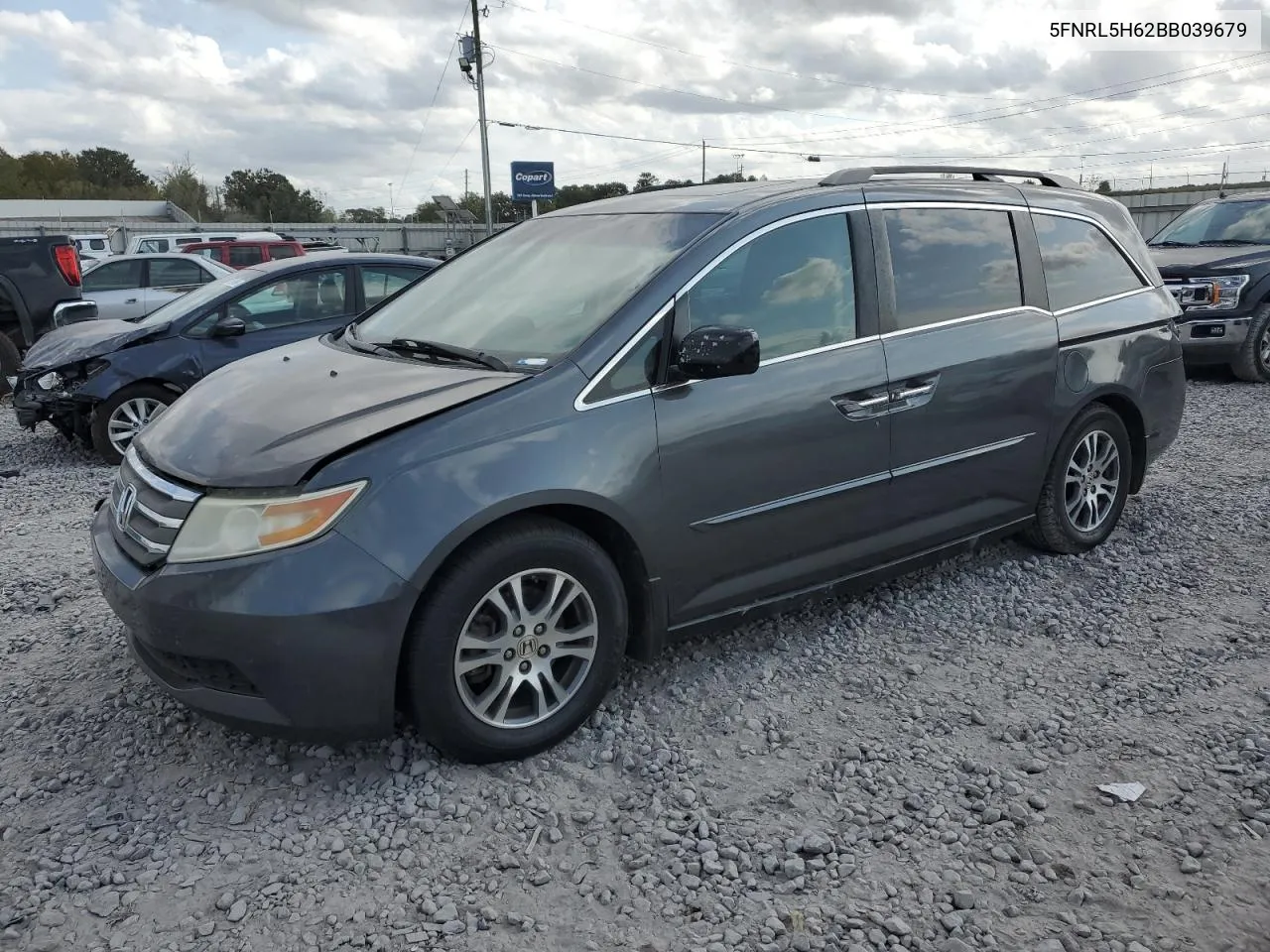 2011 Honda Odyssey Exl VIN: 5FNRL5H62BB039679 Lot: 78605324