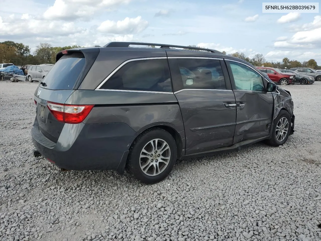 2011 Honda Odyssey Exl VIN: 5FNRL5H62BB039679 Lot: 78605324