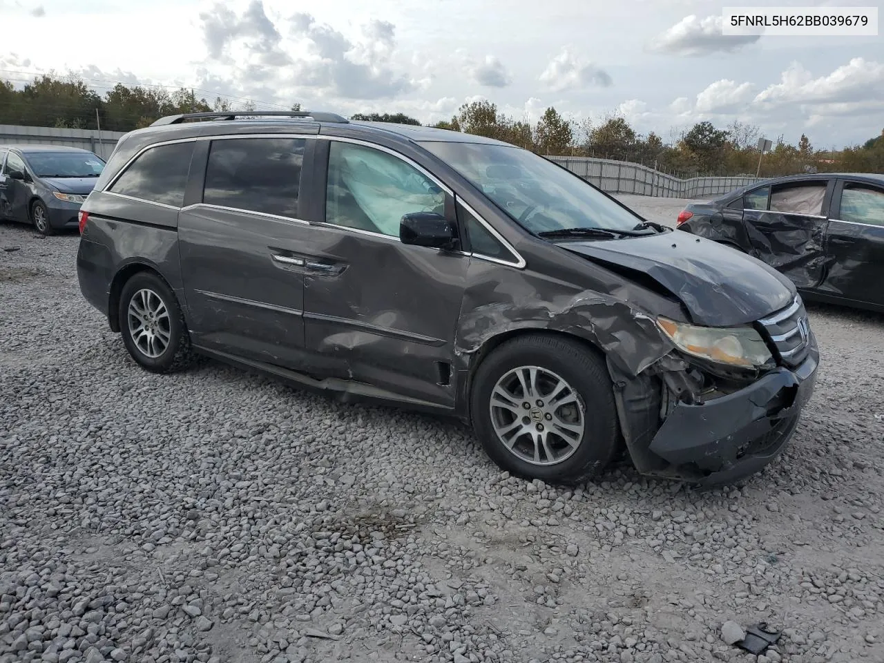 2011 Honda Odyssey Exl VIN: 5FNRL5H62BB039679 Lot: 78605324