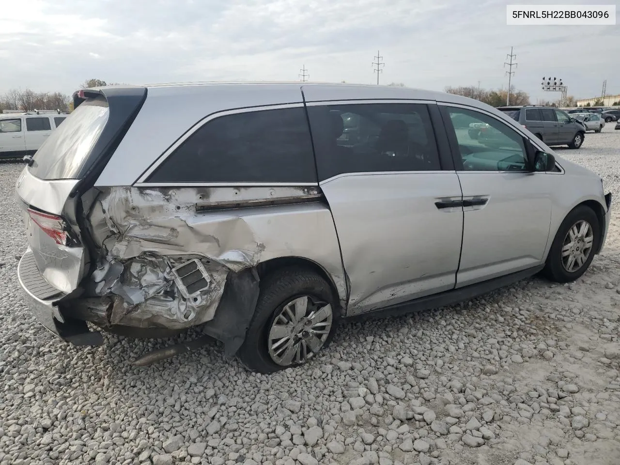 2011 Honda Odyssey Lx VIN: 5FNRL5H22BB043096 Lot: 78709524