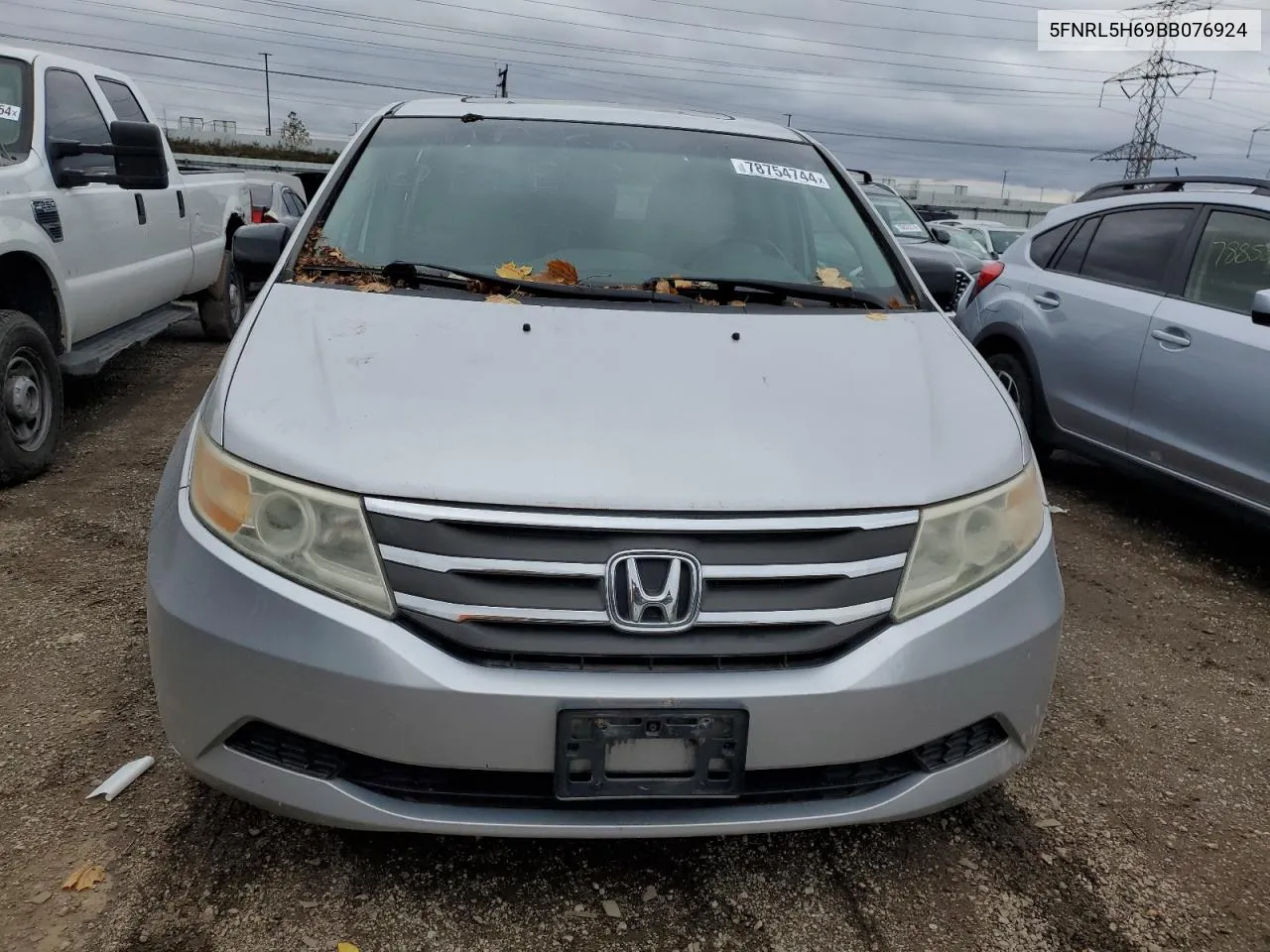 5FNRL5H69BB076924 2011 Honda Odyssey Exl