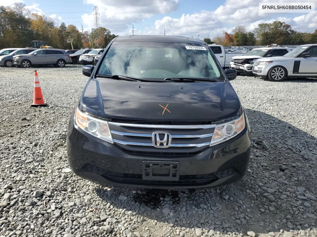 2011 Honda Odyssey Exl VIN: 5FNRL5H60BB050454 Lot: 78759694