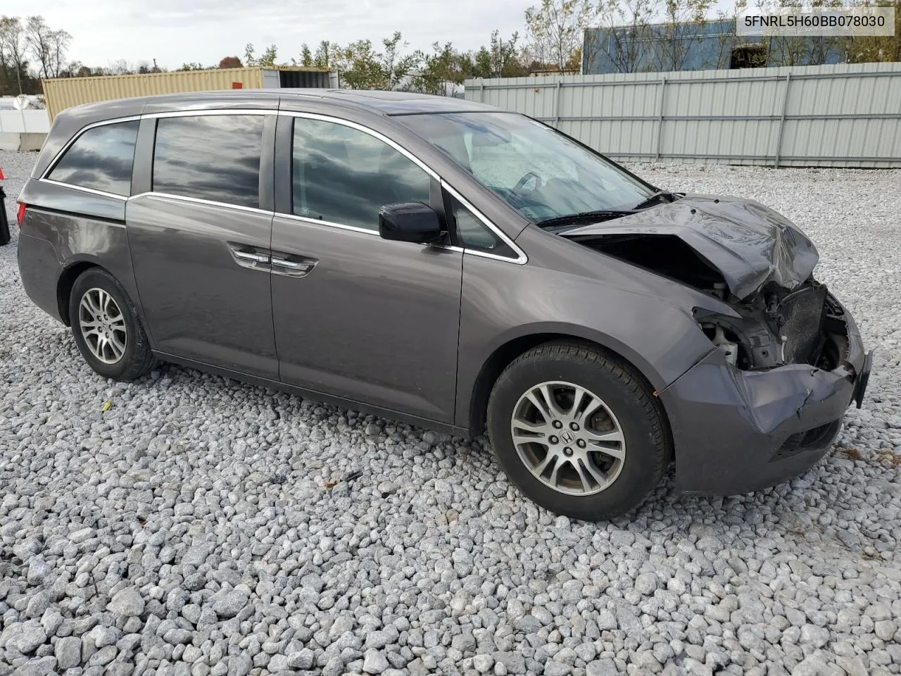 2011 Honda Odyssey Exl VIN: 5FNRL5H60BB078030 Lot: 78823884