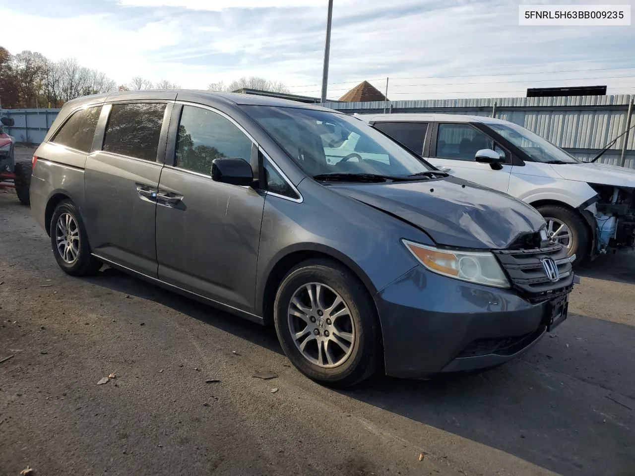 2011 Honda Odyssey Exl VIN: 5FNRL5H63BB009235 Lot: 78842284