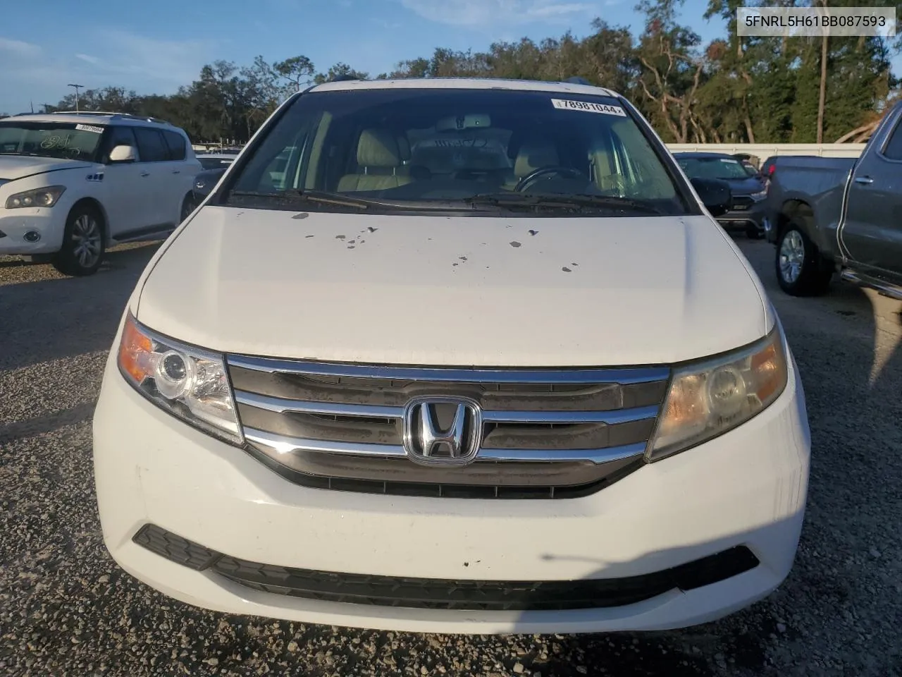 2011 Honda Odyssey Exl VIN: 5FNRL5H61BB087593 Lot: 78981044