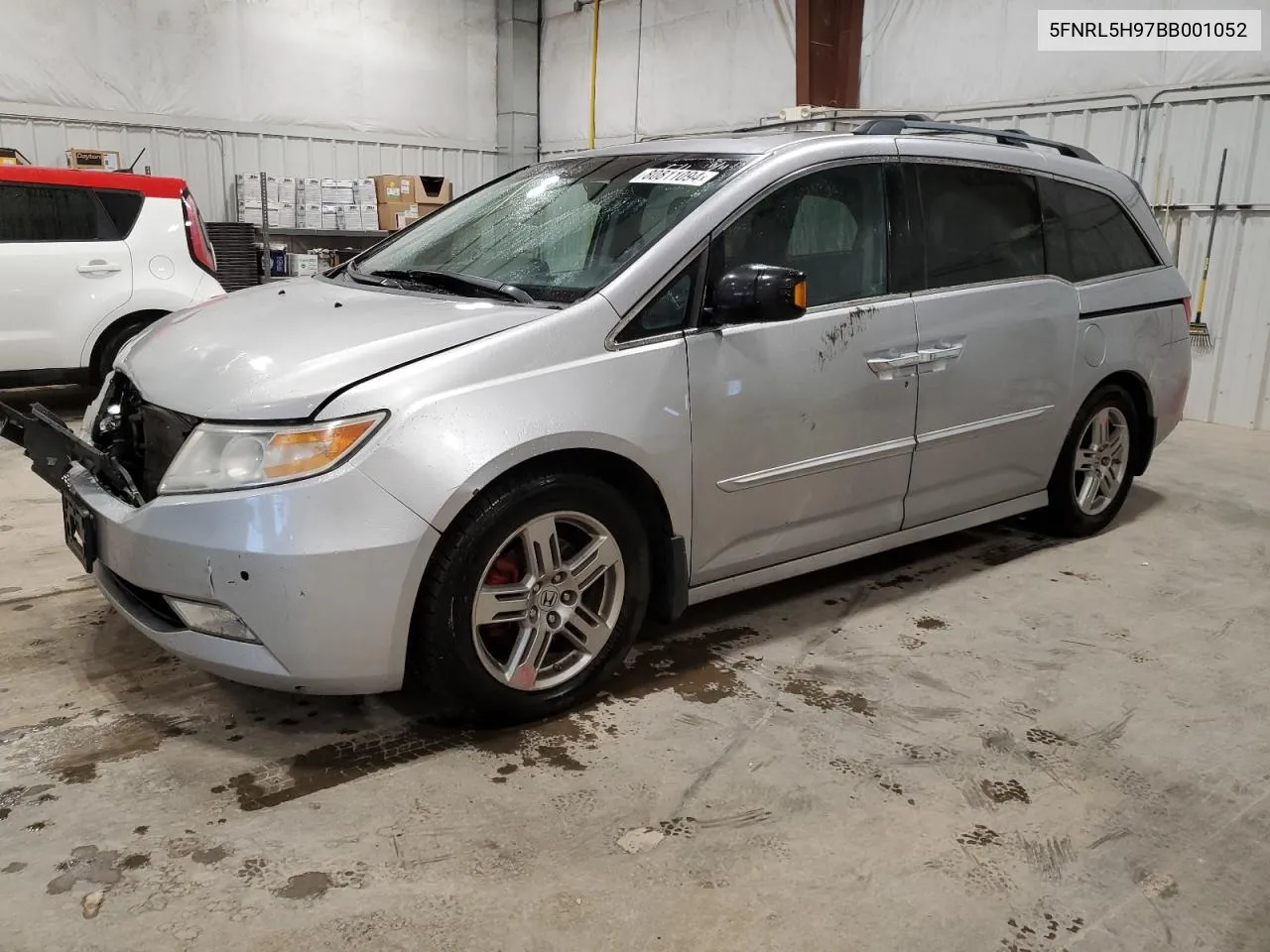 2011 Honda Odyssey Touring VIN: 5FNRL5H97BB001052 Lot: 80811094