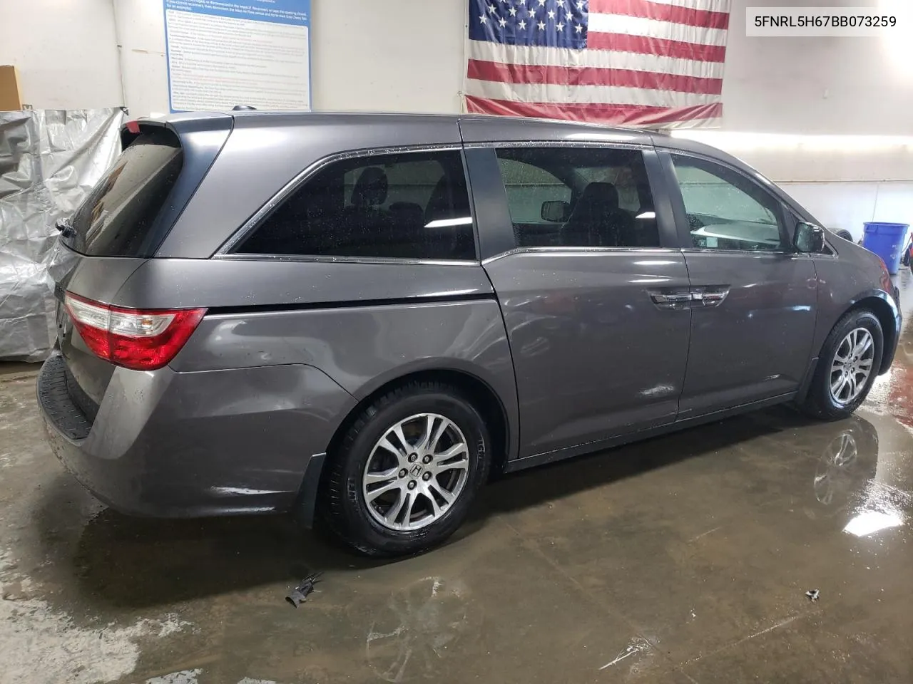 2011 Honda Odyssey Exl VIN: 5FNRL5H67BB073259 Lot: 81169374