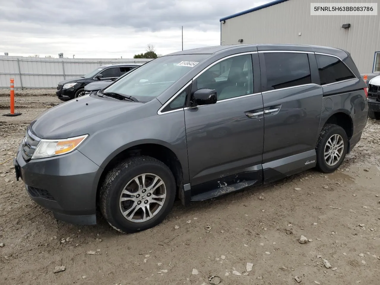 2011 Honda Odyssey Exl VIN: 5FNRL5H63BB083786 Lot: 81496454