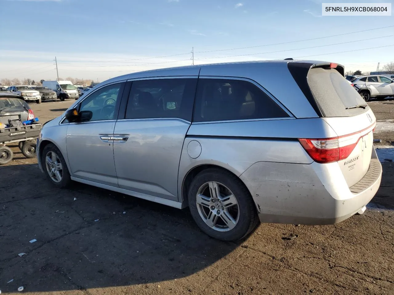 2012 Honda Odyssey Touring VIN: 5FNRL5H9XCB068004 Lot: 39377634