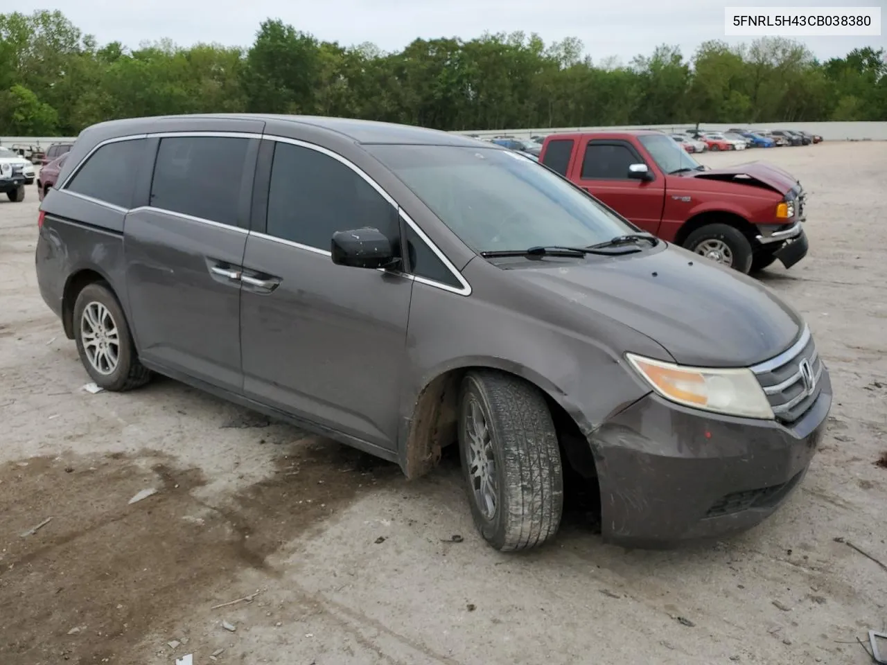 2012 Honda Odyssey Ex VIN: 5FNRL5H43CB038380 Lot: 51541624