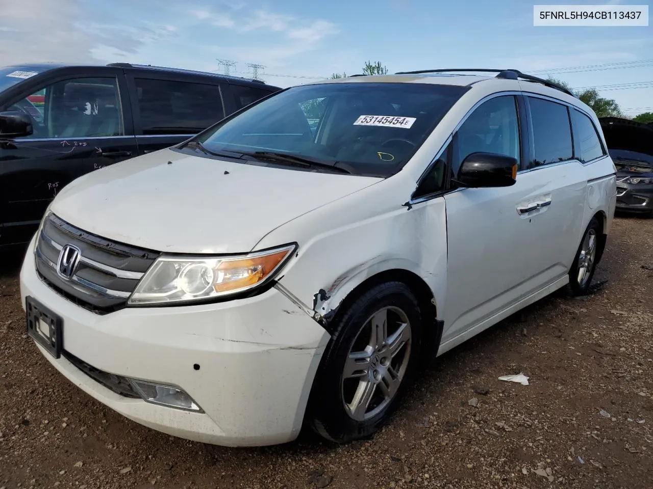 2012 Honda Odyssey Touring VIN: 5FNRL5H94CB113437 Lot: 53145454