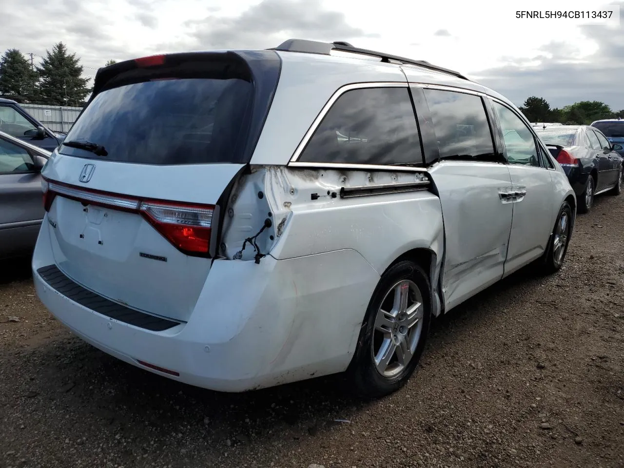 2012 Honda Odyssey Touring VIN: 5FNRL5H94CB113437 Lot: 53145454