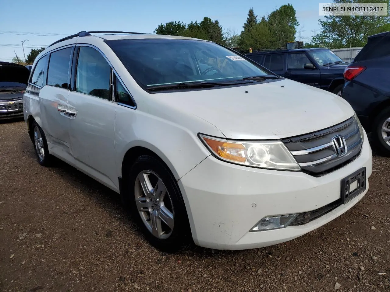 2012 Honda Odyssey Touring VIN: 5FNRL5H94CB113437 Lot: 53145454