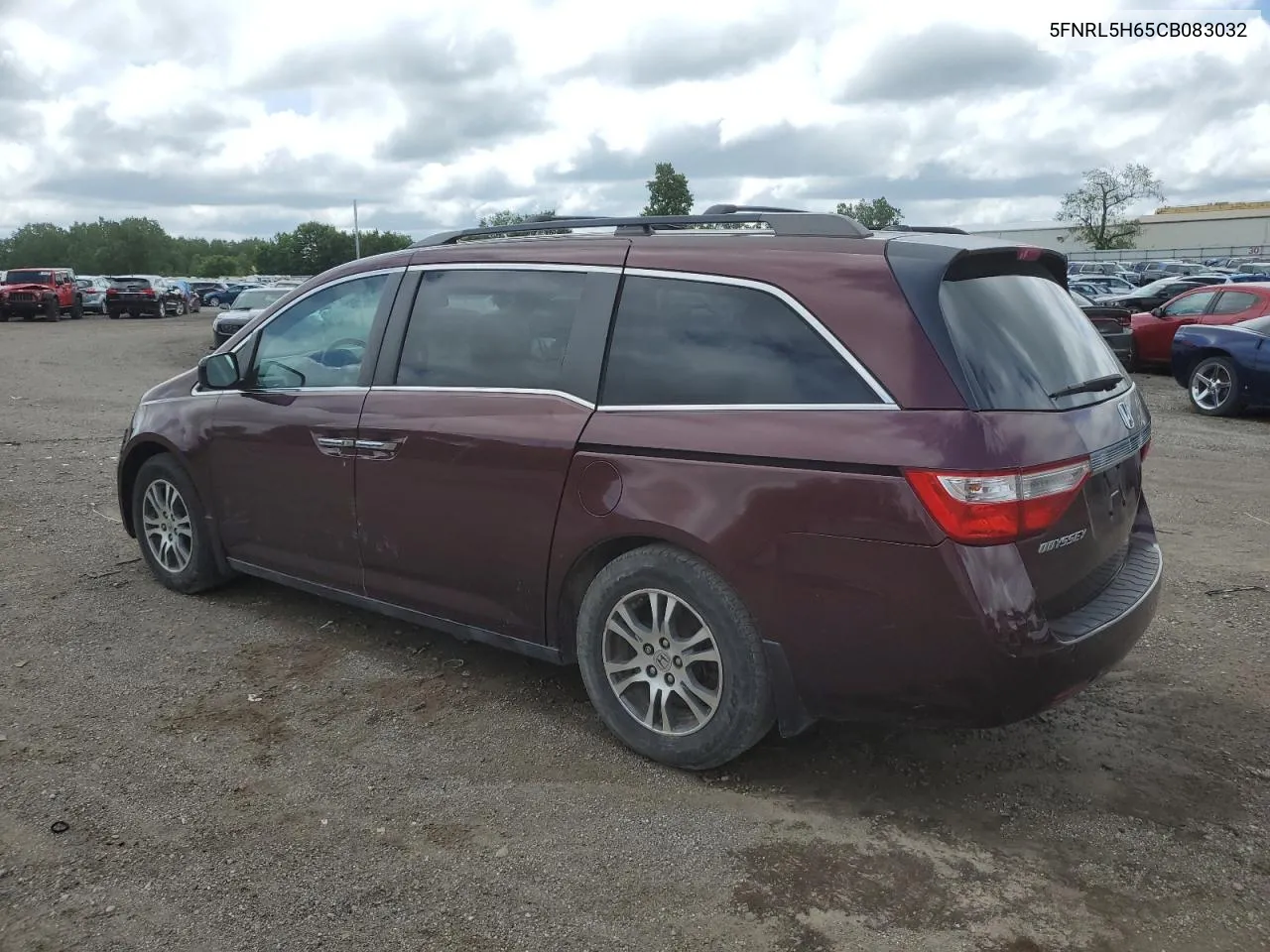 2012 Honda Odyssey Exl VIN: 5FNRL5H65CB083032 Lot: 56053514