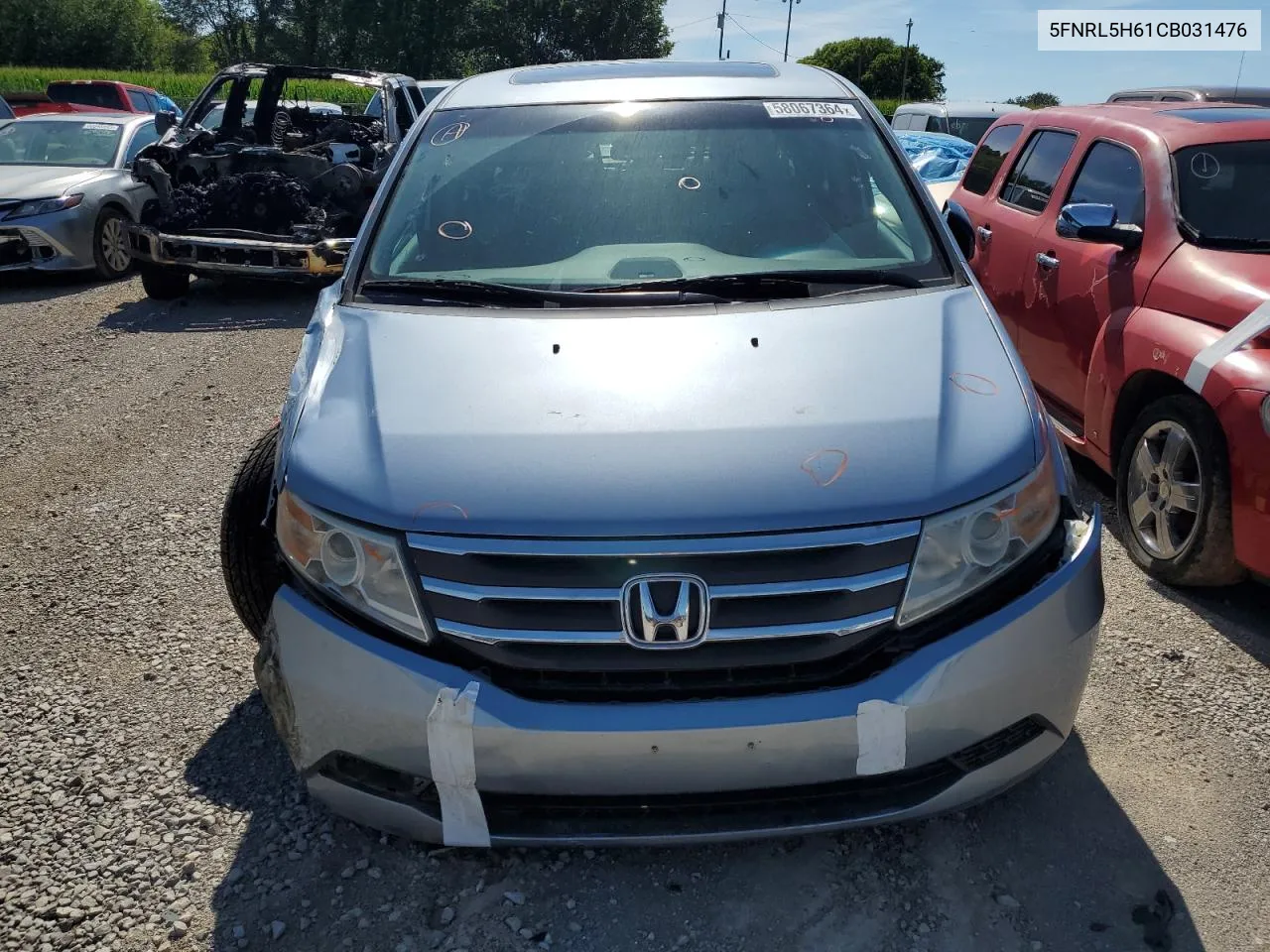 5FNRL5H61CB031476 2012 Honda Odyssey Exl