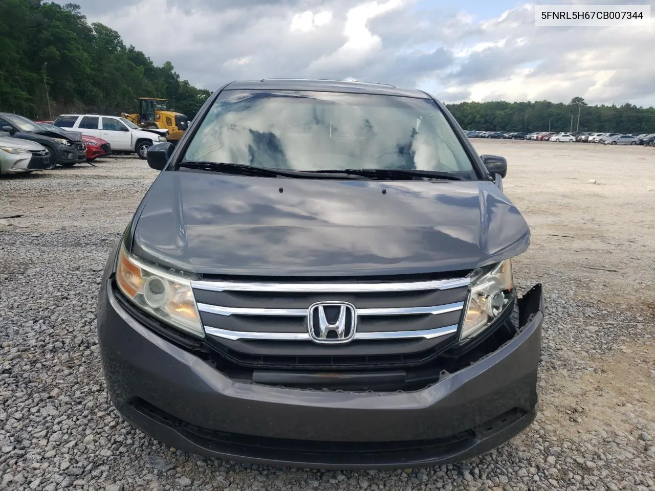 5FNRL5H67CB007344 2012 Honda Odyssey Exl