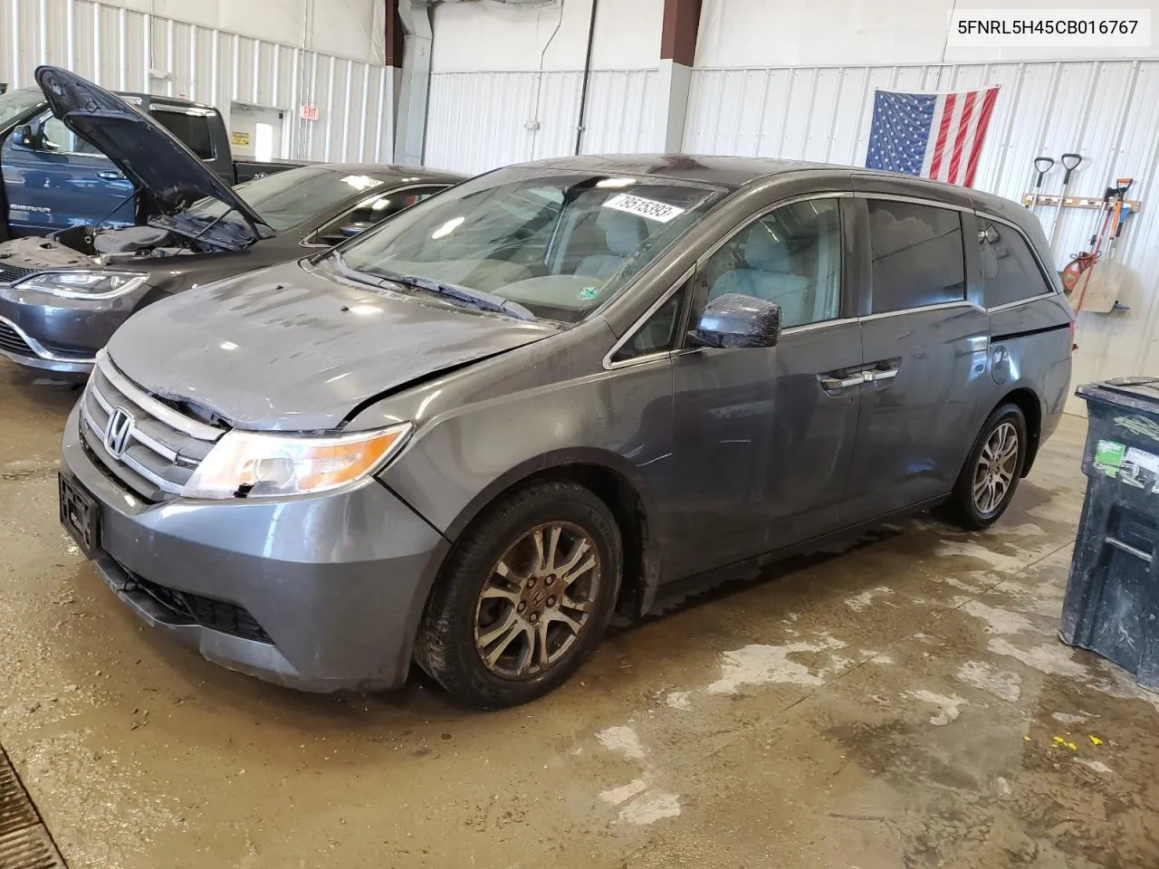 2012 Honda Odyssey Ex VIN: 5FNRL5H45CB016767 Lot: 58525254