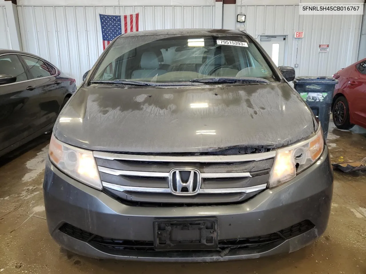 2012 Honda Odyssey Ex VIN: 5FNRL5H45CB016767 Lot: 58525254