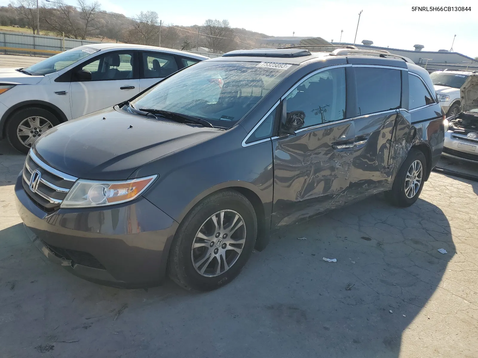 5FNRL5H66CB130844 2012 Honda Odyssey Exl