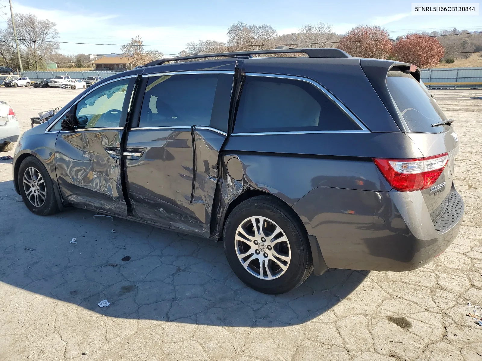 5FNRL5H66CB130844 2012 Honda Odyssey Exl