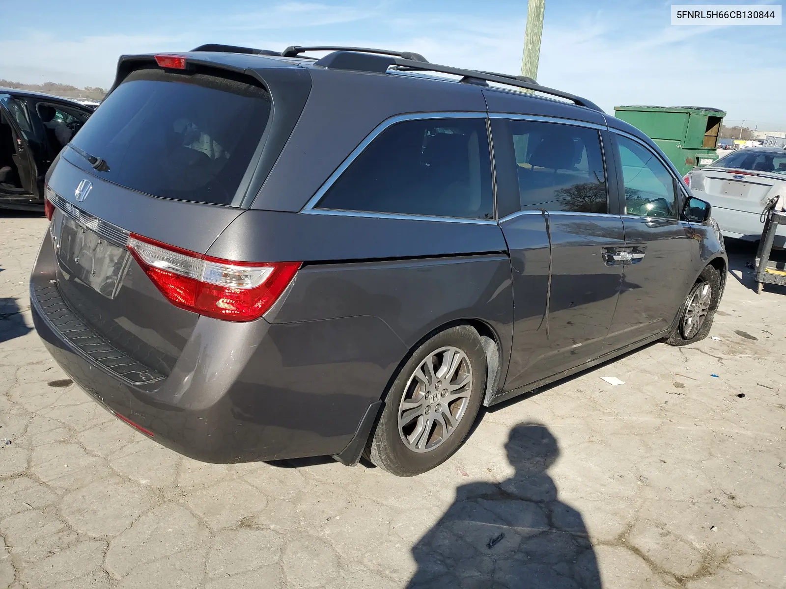 5FNRL5H66CB130844 2012 Honda Odyssey Exl