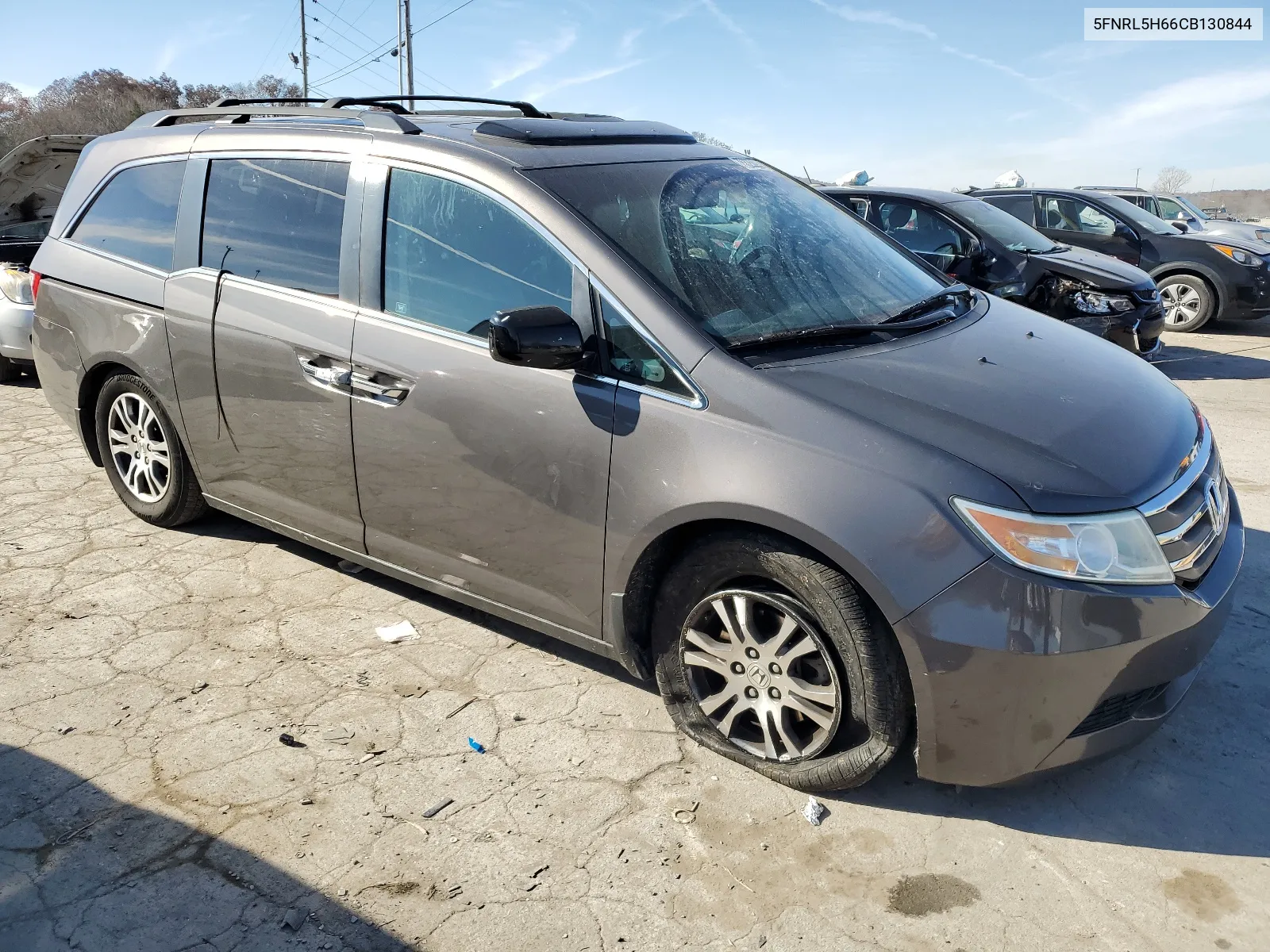 2012 Honda Odyssey Exl VIN: 5FNRL5H66CB130844 Lot: 59283194