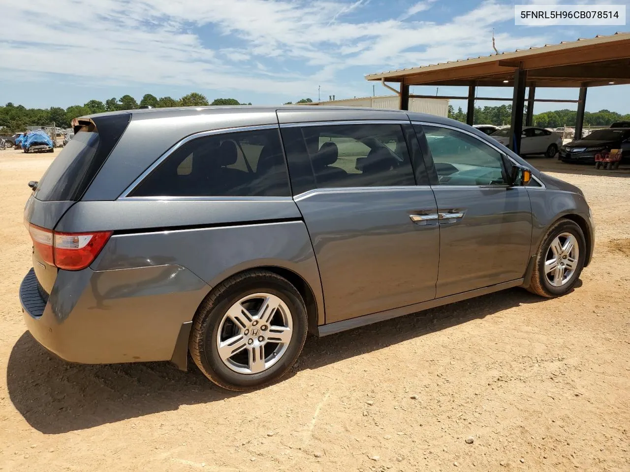 5FNRL5H96CB078514 2012 Honda Odyssey Touring