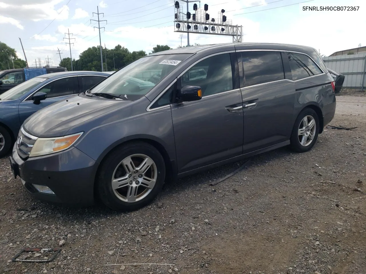 2012 Honda Odyssey Touring VIN: 5FNRL5H90CB072367 Lot: 60523454