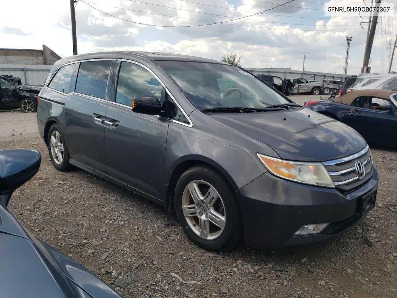 2012 Honda Odyssey Touring VIN: 5FNRL5H90CB072367 Lot: 60523454