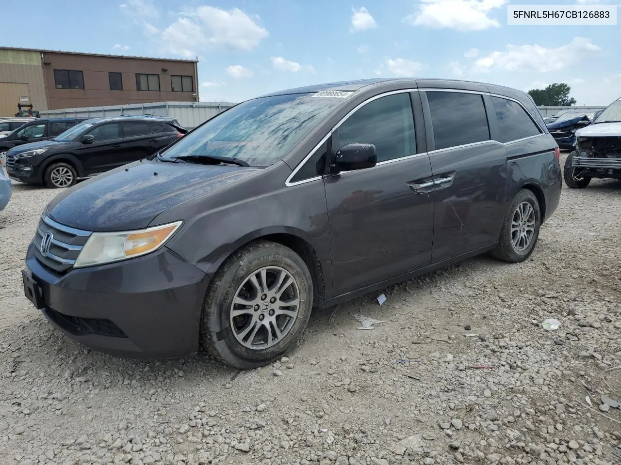 5FNRL5H67CB126883 2012 Honda Odyssey Exl